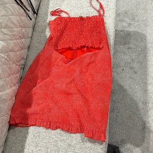 Mini dress sternum cut out